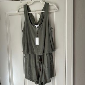 Elodie Romper. Size medium. Color-Olive. Brand new never worn.